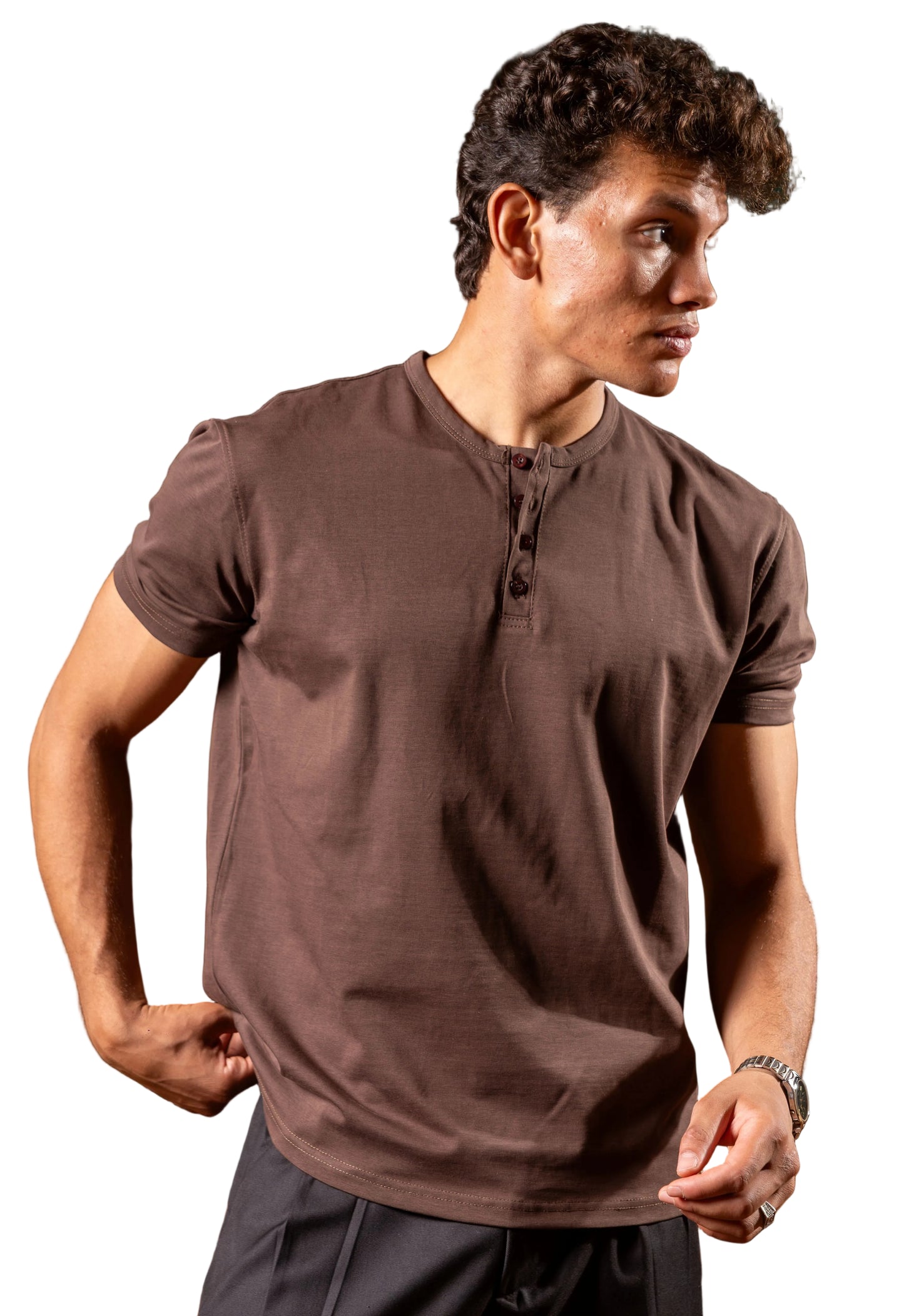HENELY SHIRT BROWN