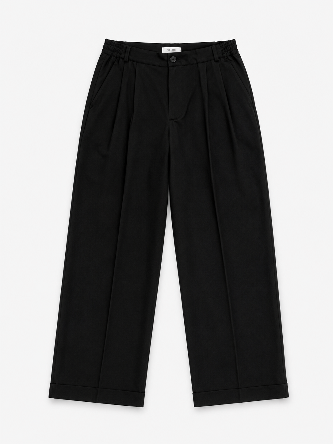 LINEN PL PANT BLACK