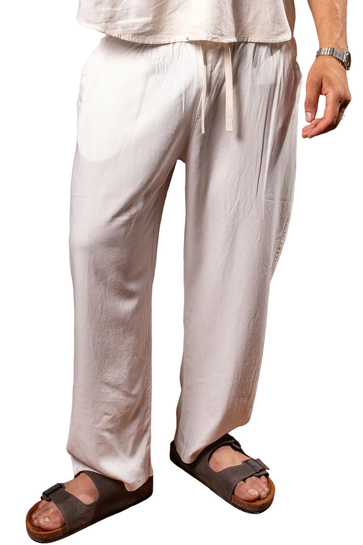 LINEN PANT OFF WHITE