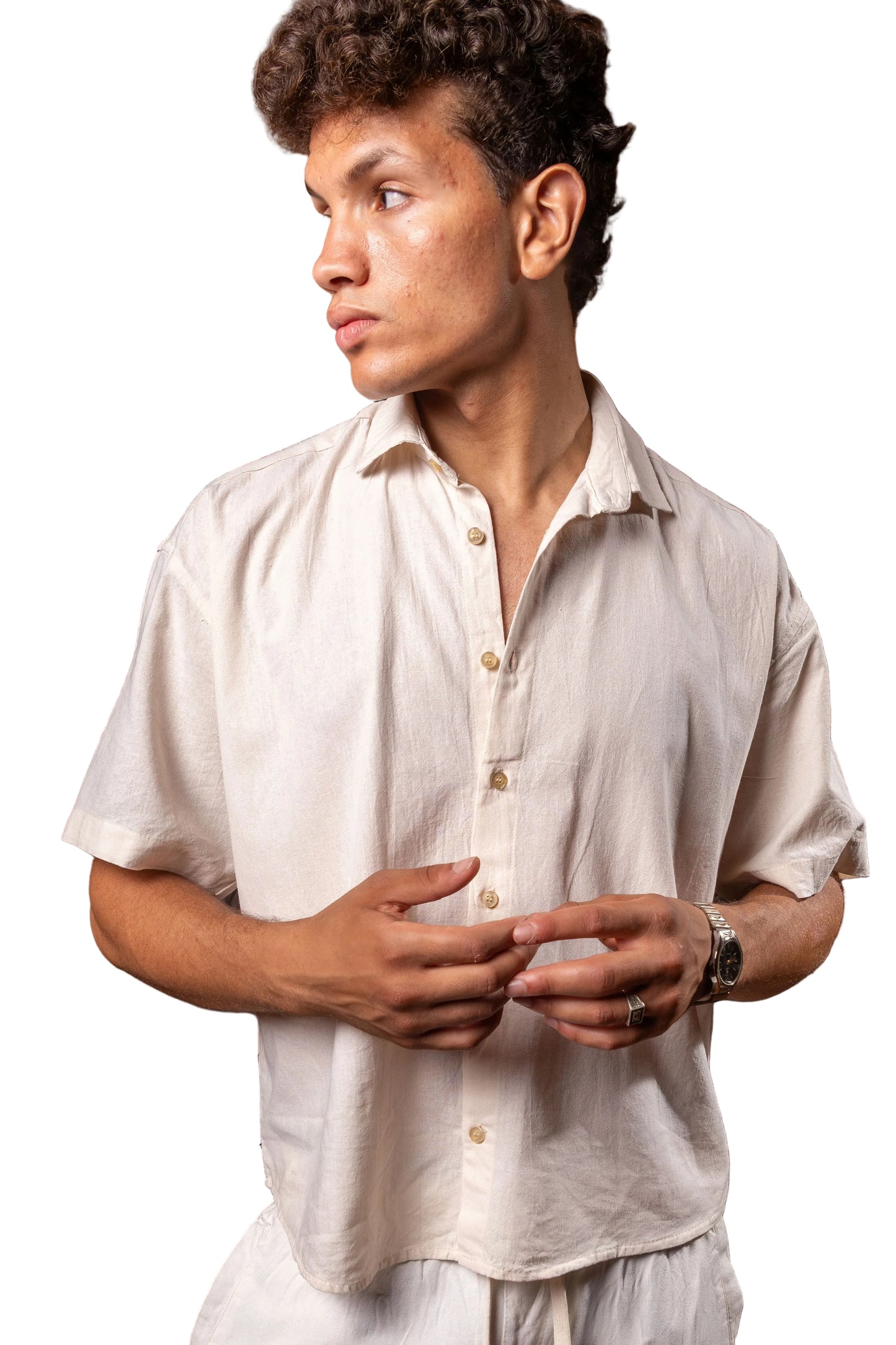 LINEN SHIRT BEIGE
