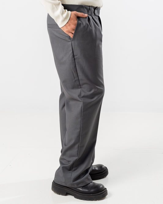 PLEATED PANTS GRAY (ALL SEASONS)