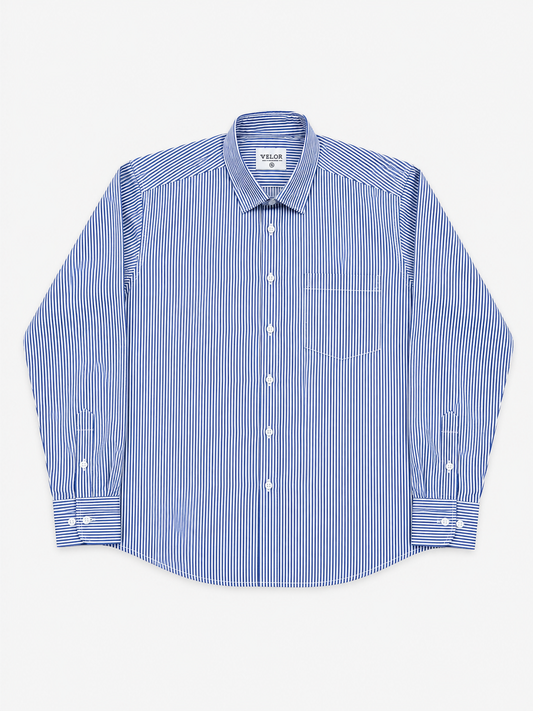 STRIPPED BLUE SHIRT