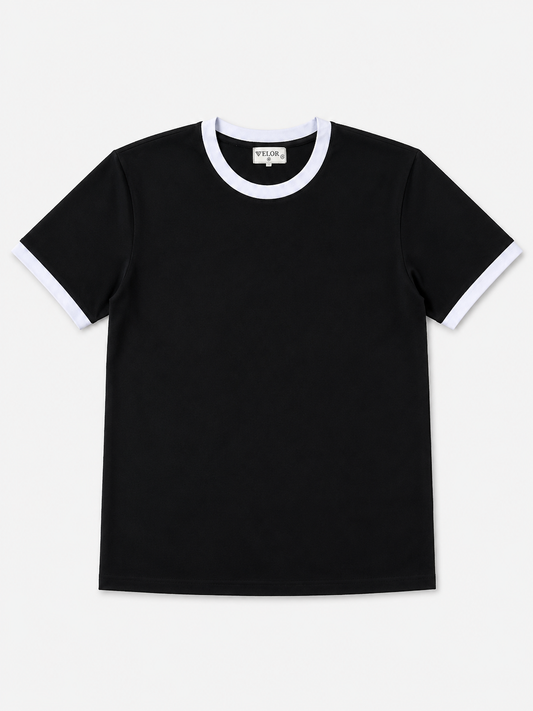RINGER SHIRT BLACK