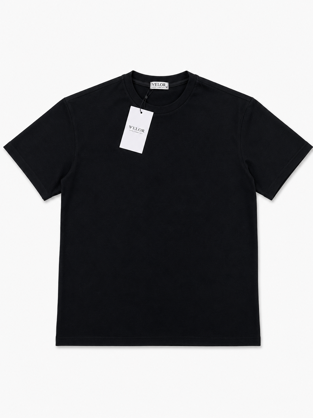 CROPPED BLACK T-SHIRT
