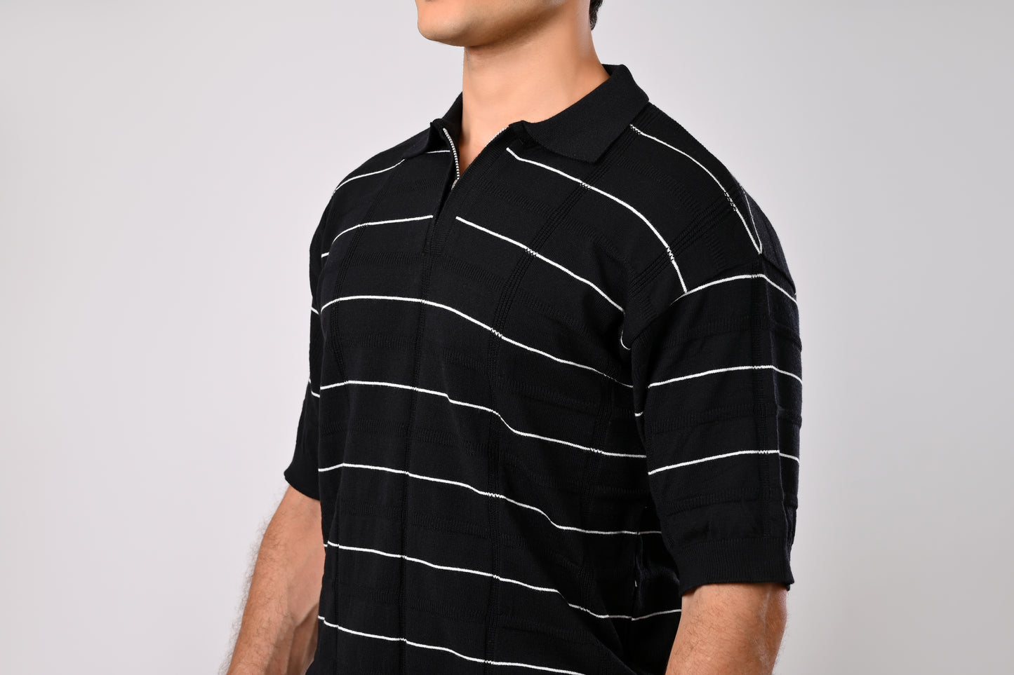 Pinstripe Knitwear polo