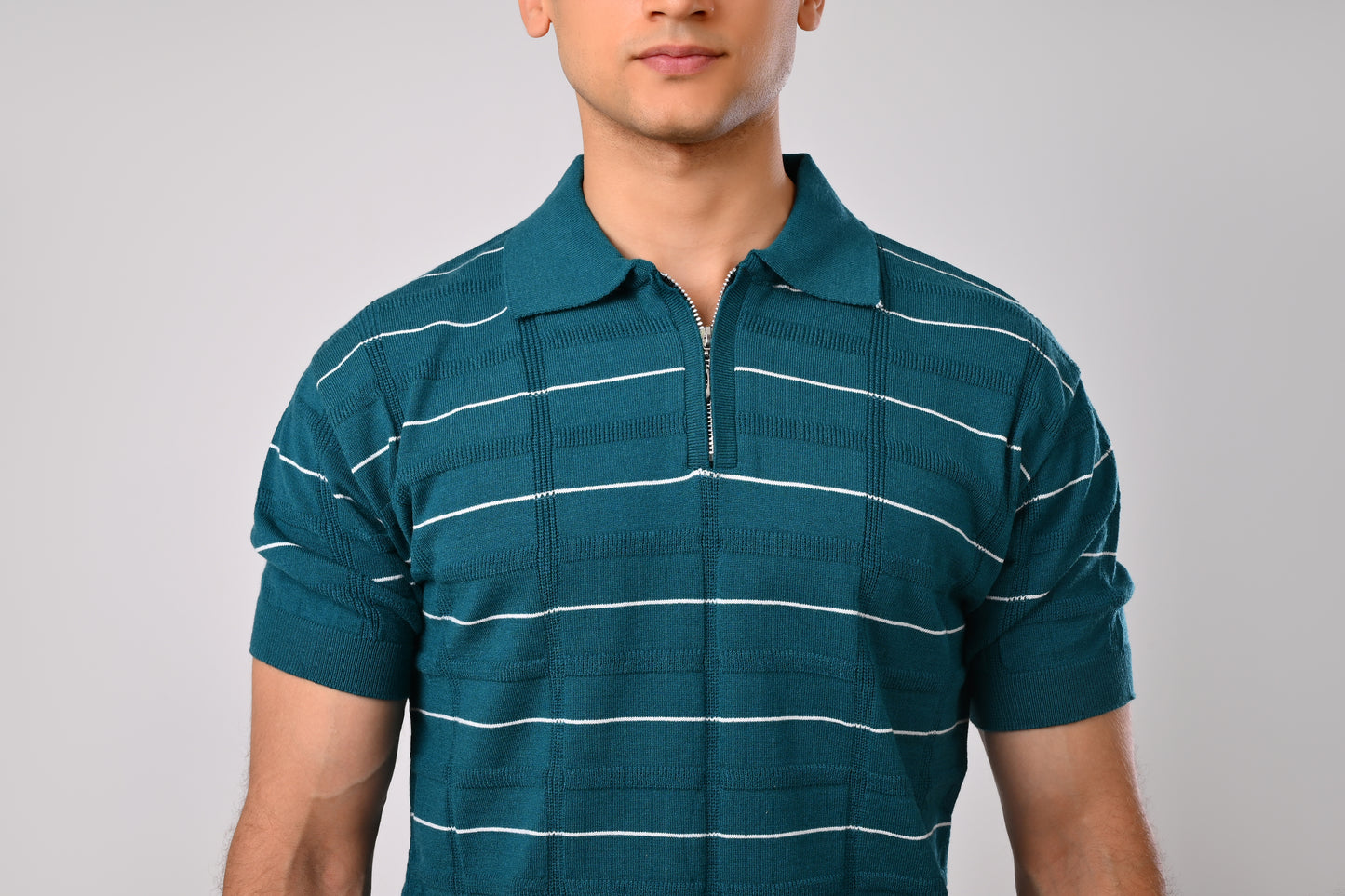 Pinstripe Knitwear polo